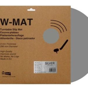Winyl Slip Mat, Silber, Acryl.